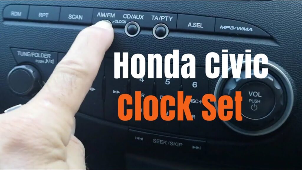 Reset The Clock On Honda Civic Radio