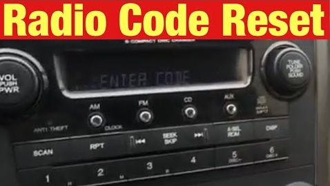 Enter Honda CRV Radio Code