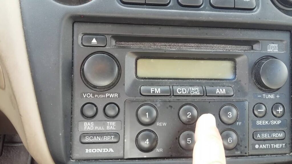 Honda Accord Radio Code