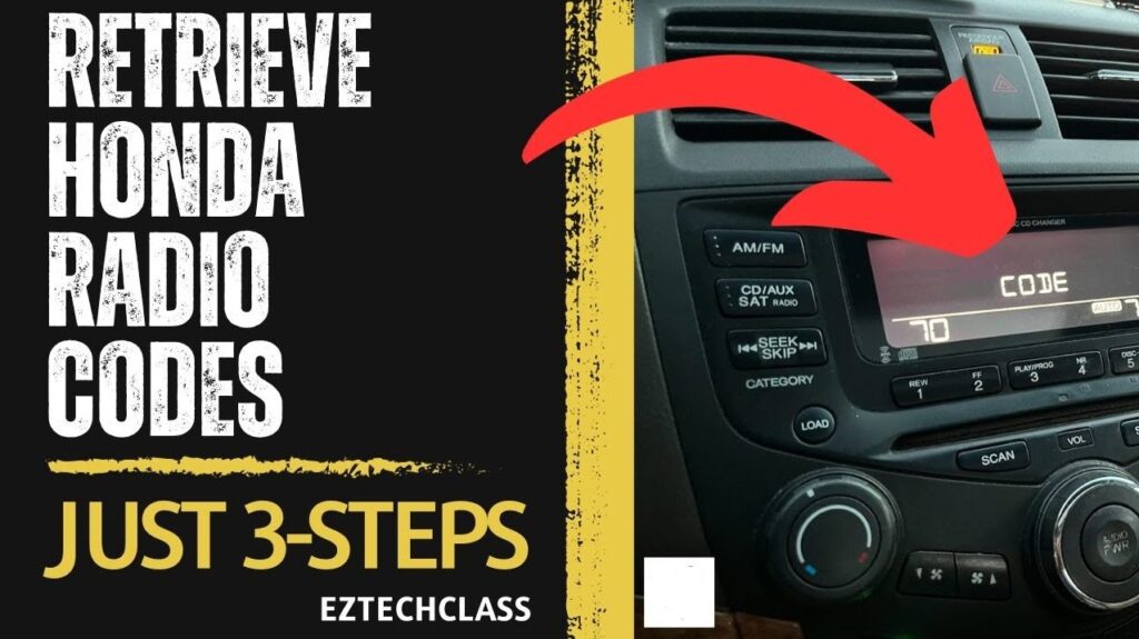 How To Find Lost Honda Accord Radio Code